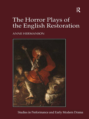 cover image of The Horror Plays of the English Restoration